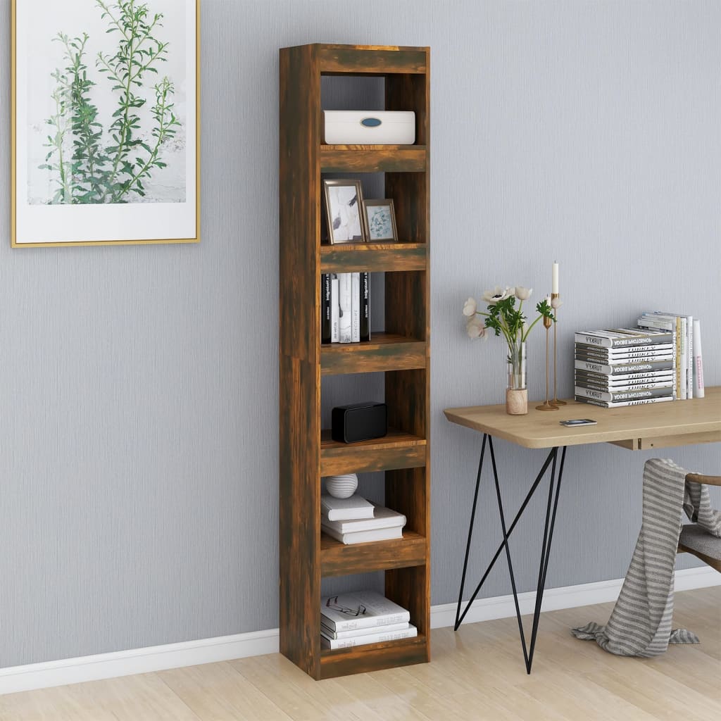 

vidaXL Boekenkast/kamerscherm 40x30x198 cm gerookt eikenkleurig