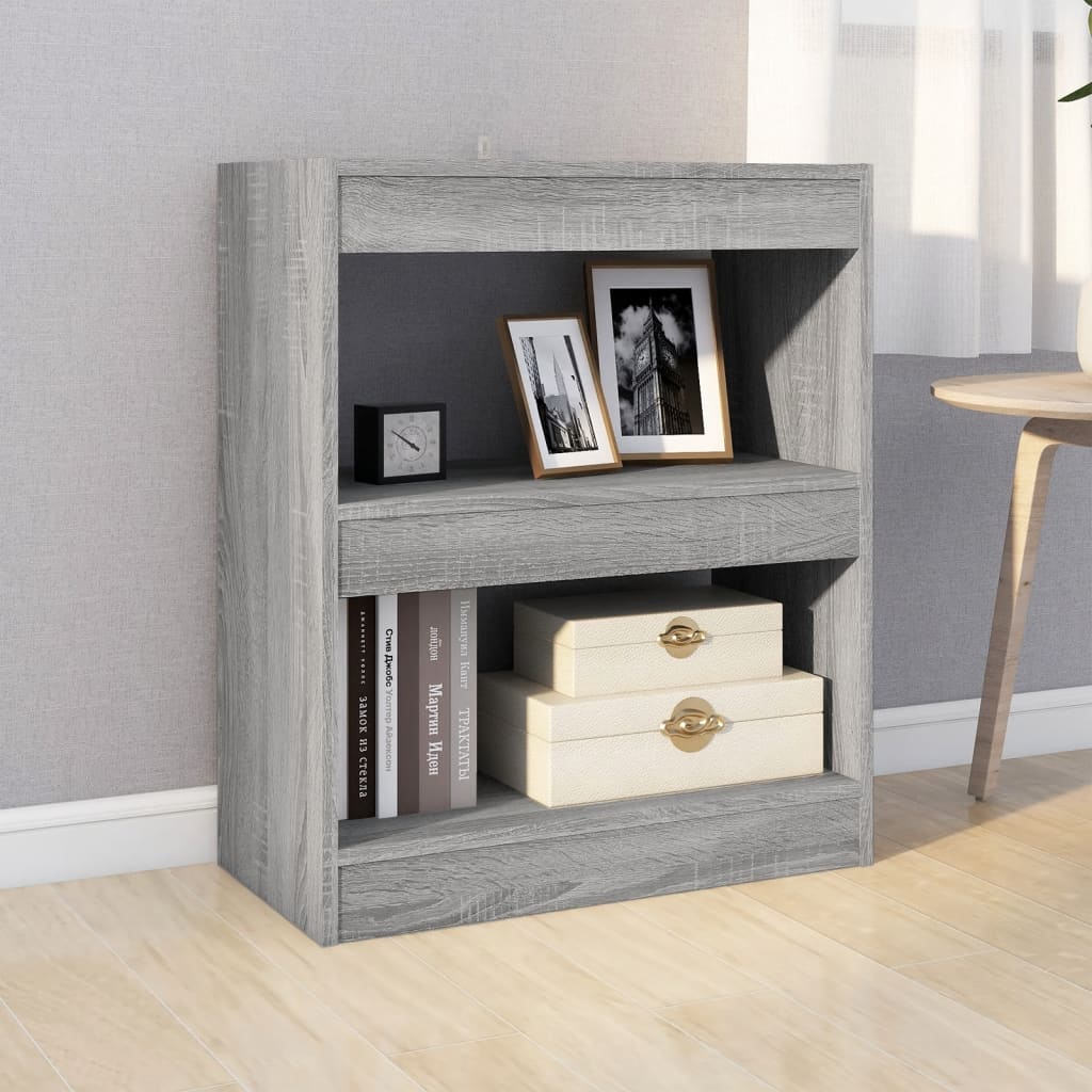 

vidaXL Boekenkast/kamerscherm 60x30x72 cm grijs sonoma eikenkleurig