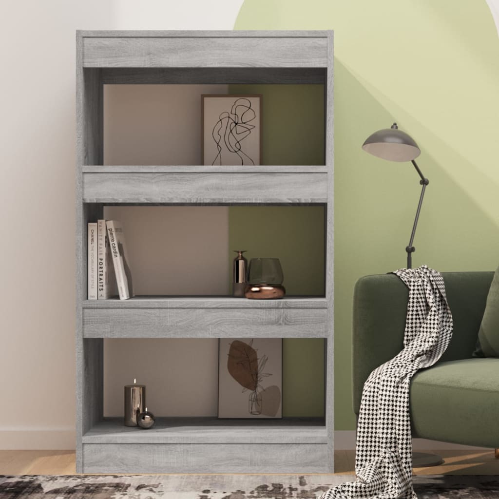 

vidaXL Boekenkast/kamerscherm 60x30x103 cm spaanplaat grijs sonoma