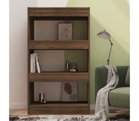 vidaXL Spintelė knygoms/pertvara, ruda ąžuolo, 60x30x103cm, mediena