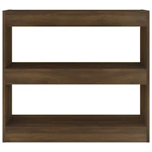 vidaXL Ormarić za knjige / pregrada boja smeđeg hrasta 80 x 30 x 72 cm