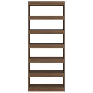vidaXL Bibliotecă/Separator cameră, stejar maro, 80x30x198 cm, lemn