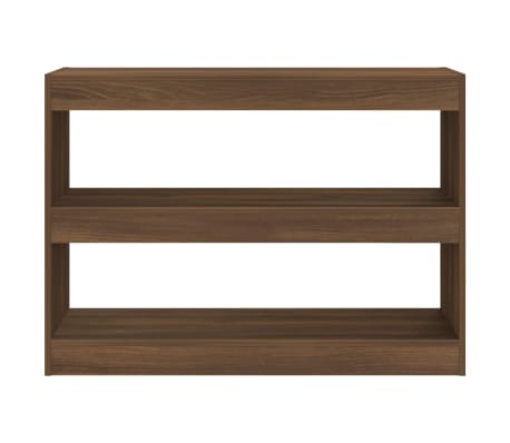 vidaXL Kirjahylly/tilanjakaja ruskea tammi 100x30x72 cm