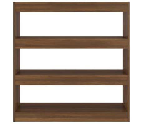 vidaXL Ormarić za knjige / pregrada boja smeđeg hrasta 100x30x103 cm