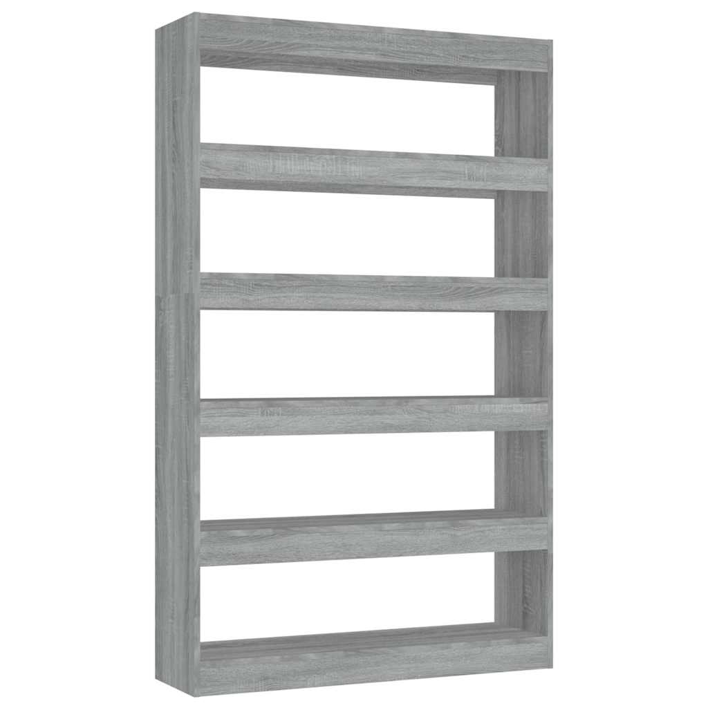 Bibliothèque Séparateur de Pièce Sonoma Gris 100x30x166 cm Etagère