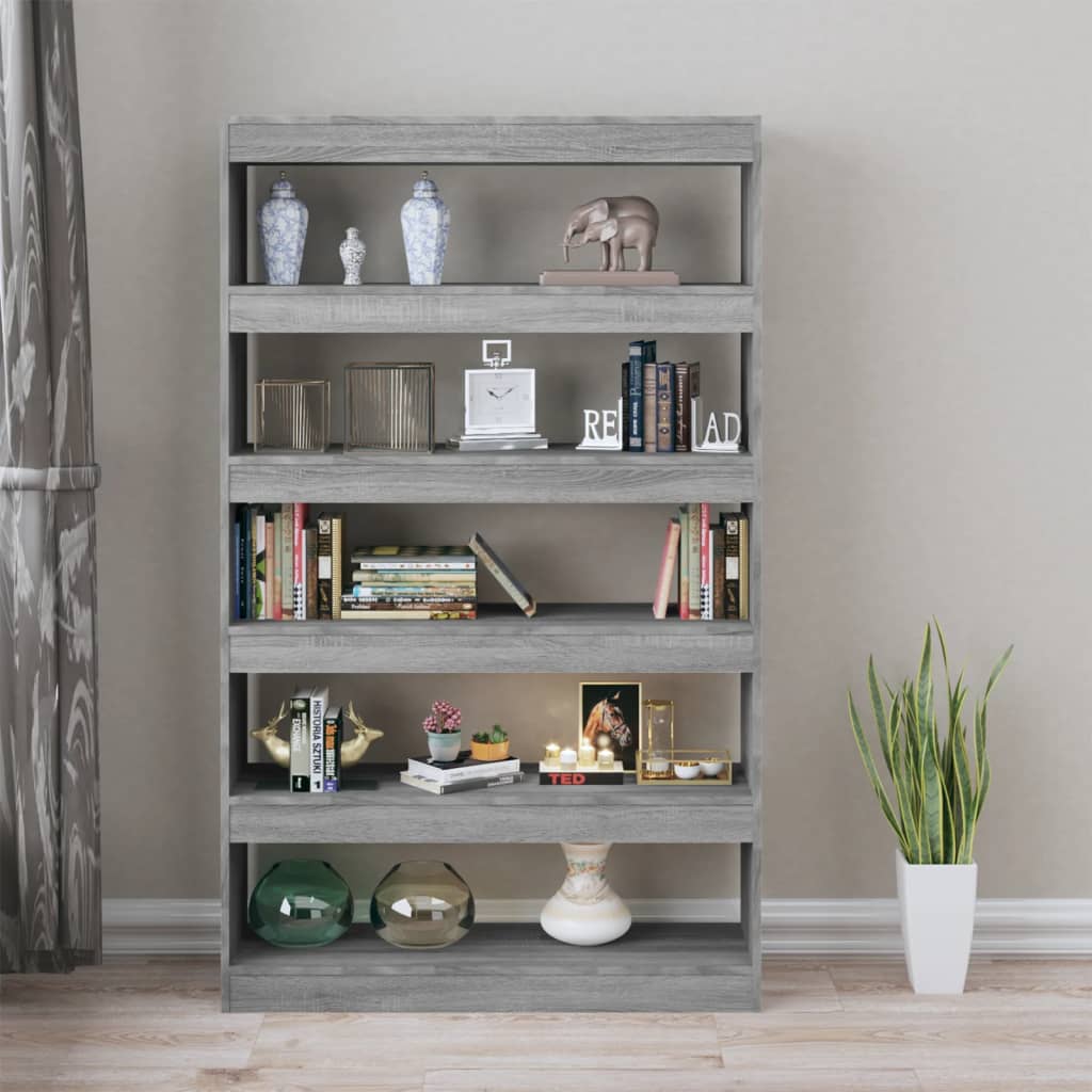 

vidaXL Boekenkast/kamerscherm 100x30x166 cm grijs sonoma eikenkleurig