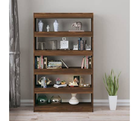 vidaXL Spintelė knygoms/kambario pertvara, ąžuolo, 100x30x166cm