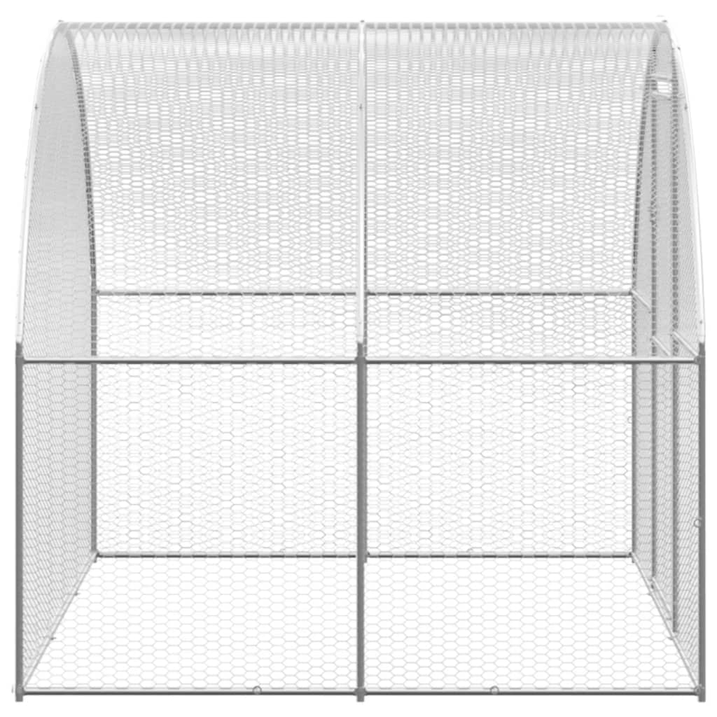 Chicken Coop Battery Cage Hen Enclosure Chicken House Galvanized Steel vidaXL - Picture 91 of 119