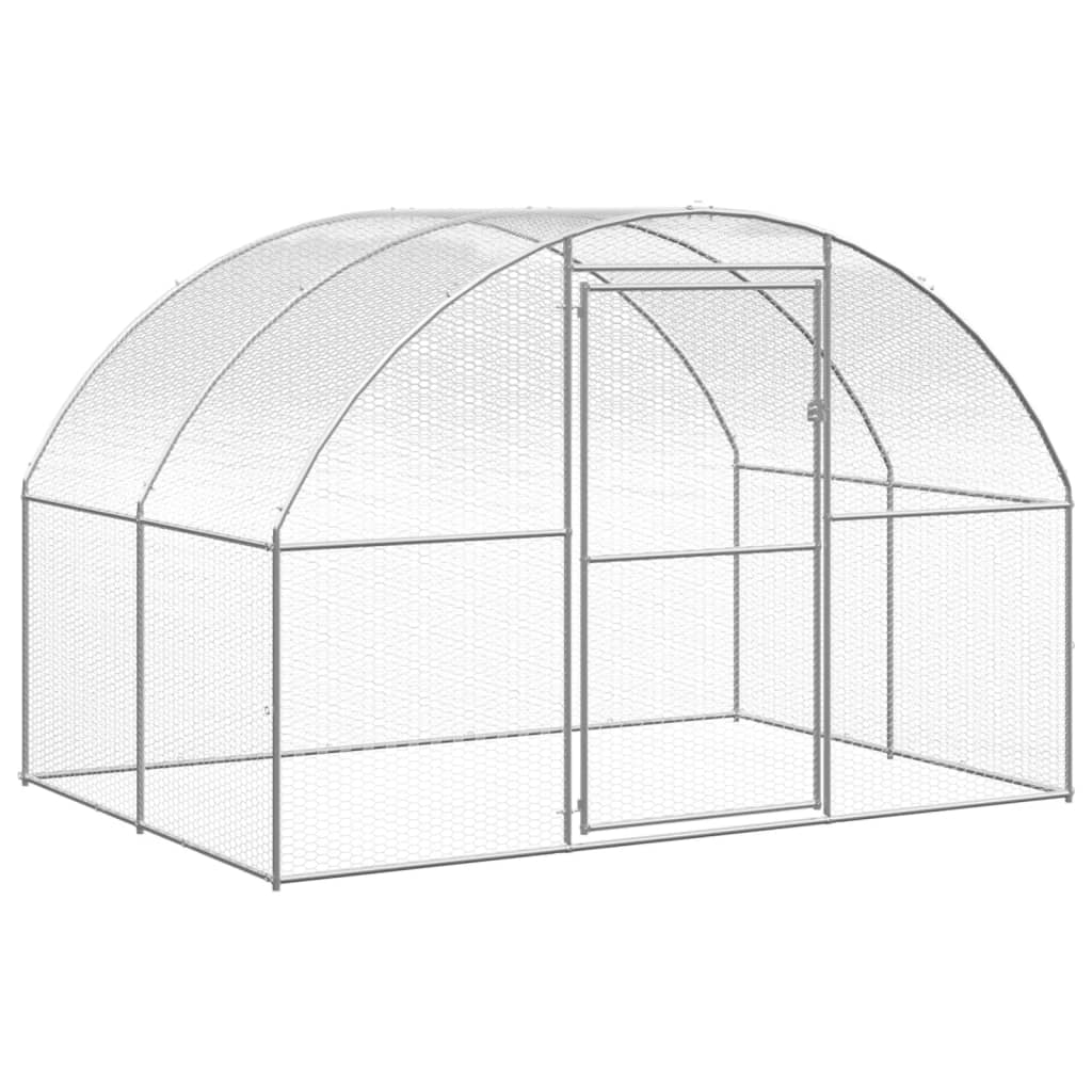 Chicken Coop Battery Cage Hen Enclosure Chicken House Galvanized Steel vidaXL - Picture 101 of 119
