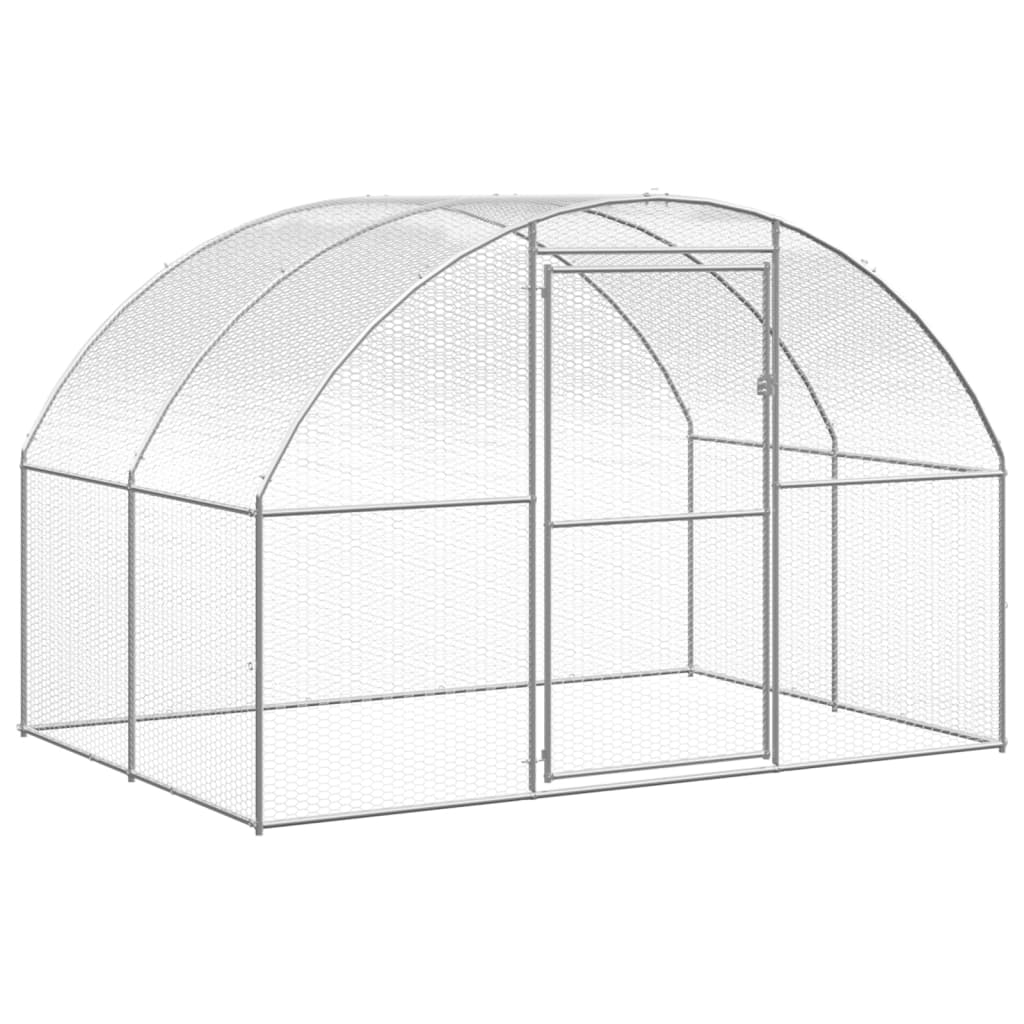 Chicken Coop Battery Cage Hen Enclosure Chicken House Galvanized Steel vidaXL - Picture 17 of 119