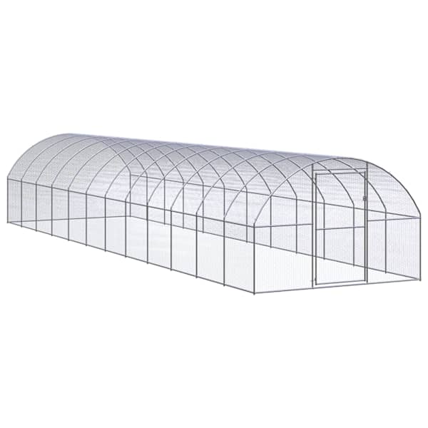 vidaXL kanakuut, 3 x 12 x 2 m, tsingitud teras