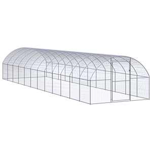 Venkovní klec pro kuřata 3 x 12 x 2 m pozinkovaná ocel - obrázek 1