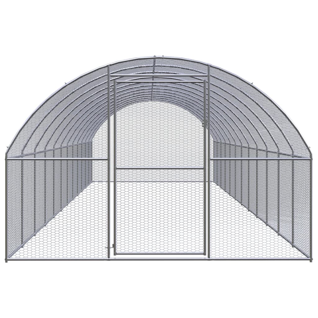 vidaXL Kurín 3x12x2 m pozinkovaná oceľ