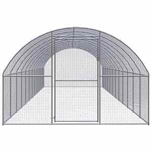 Venkovní klec pro kuřata 3 x 12 x 2 m pozinkovaná ocel - obrázek 2