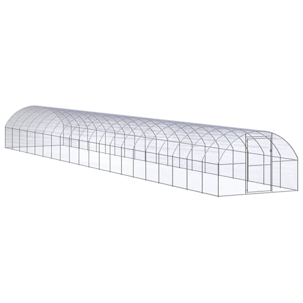 vidaXL kanakuut, 3 x 20 x 2 m, tsingitud teras