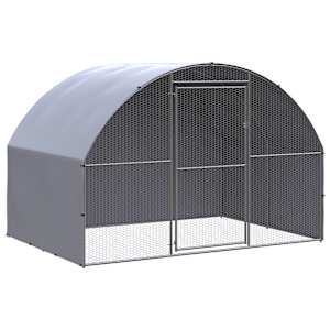 vidaXL kanakuut, 3 x 2 x 2 m, tsingitud teras