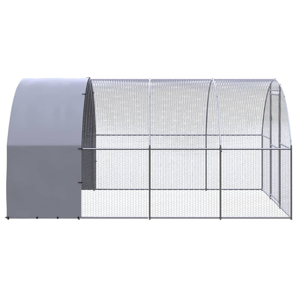 Chicken Coop Battery Cage Hen Enclosure Chicken House Galvanized Steel vidaXL - Picture 76 of 119