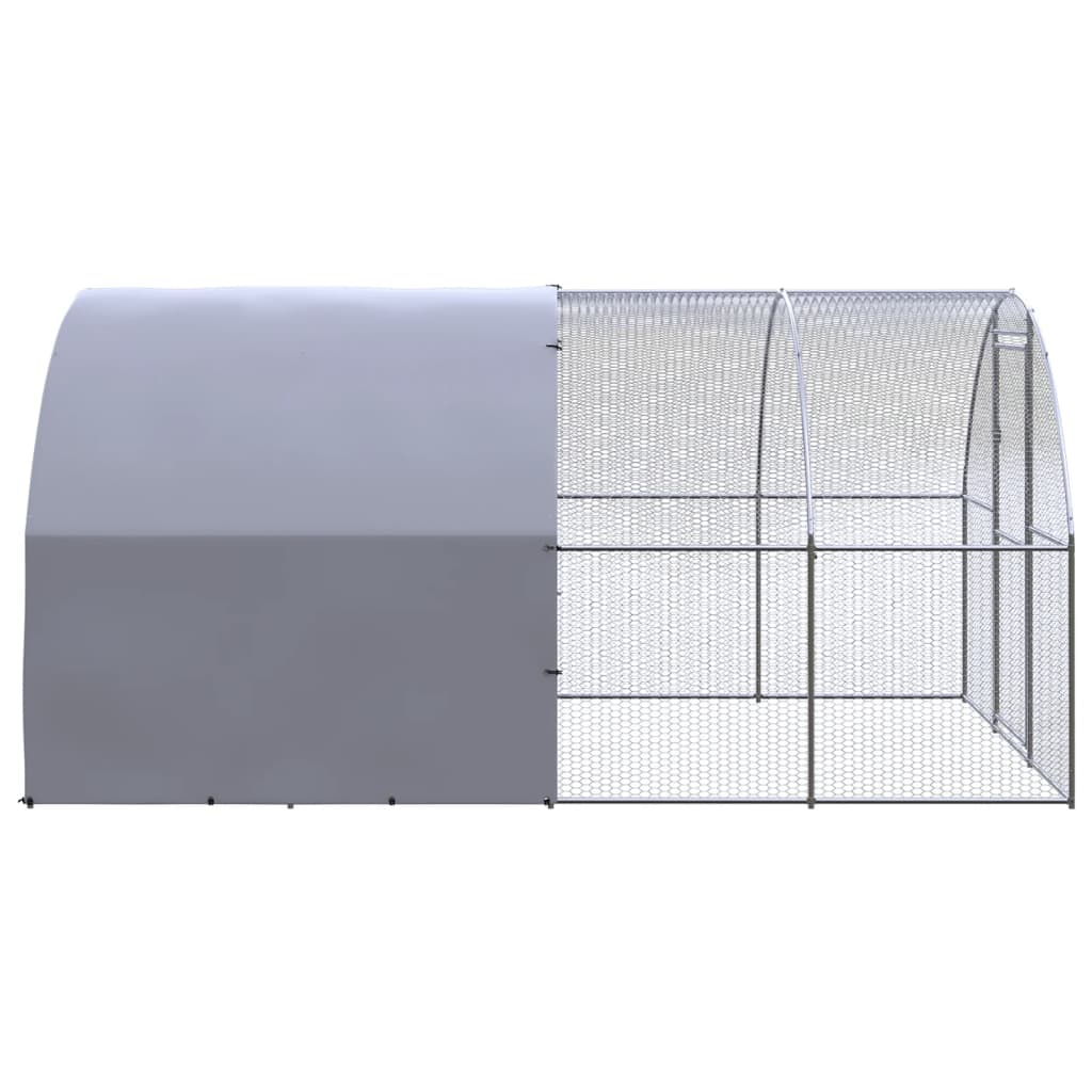 Chicken Coop Battery Cage Hen Enclosure Chicken House Galvanized Steel vidaXL - Picture 77 of 119