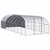 vidaXL kanakuut, 3 x 8 x 2 m, tsingitud teras