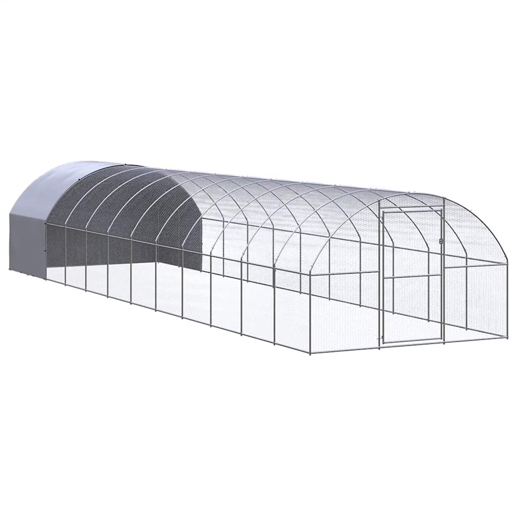 vidaXL Venkovní klec pro kuřata 3 x 12 x 2 m pozinkovaná ocel