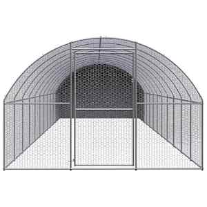 Venkovní klec pro kuřata 3 x 12 x 2 m pozinkovaná ocel - obrázek 2