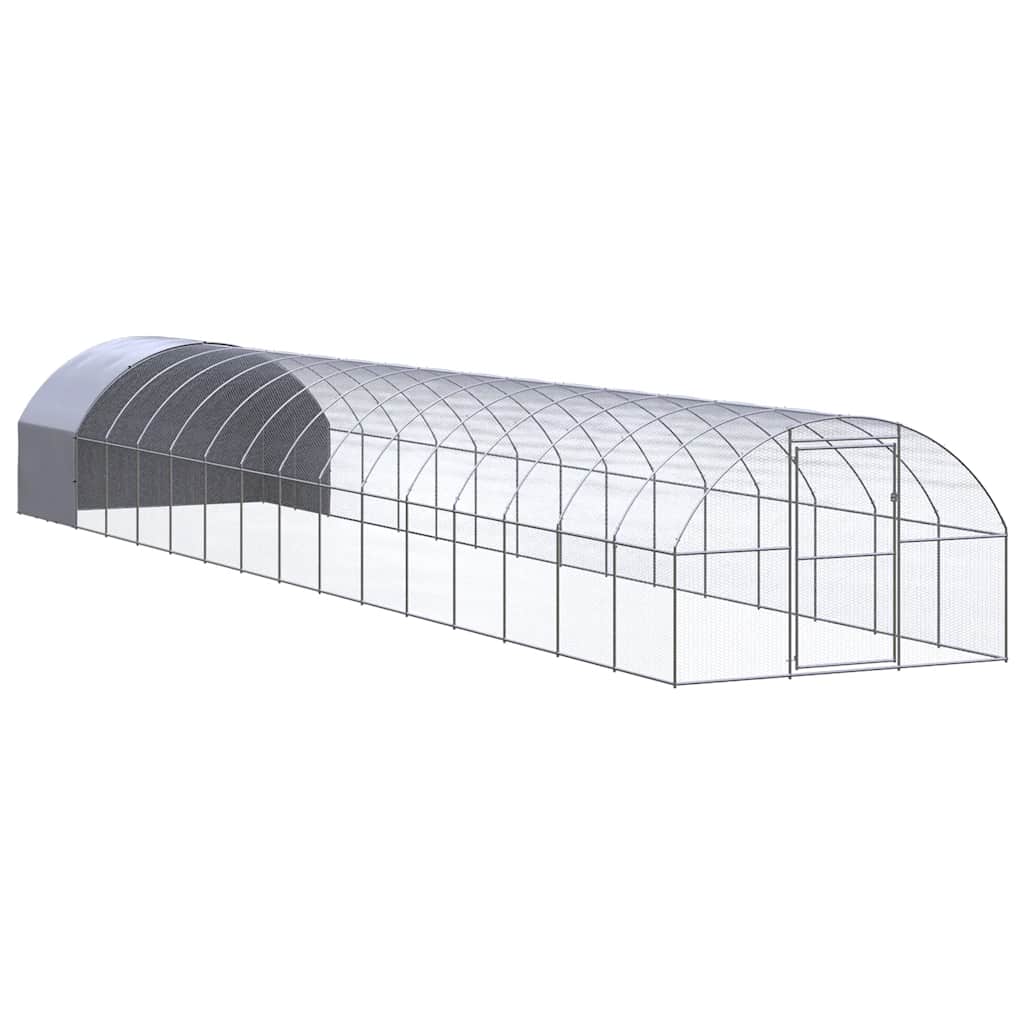 vidaXL Venkovní klec pro kuřata 3 x 16 x 2 m pozinkovaná ocel