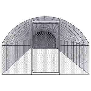 Venkovní klec pro kuřata 3 x 20 x 2 m pozinkovaná ocel - obrázek 2