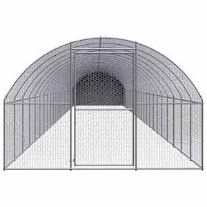 Venkovní klec pro kuřata 3 x 24 x 2 m pozinkovaná ocel - obrázek 2