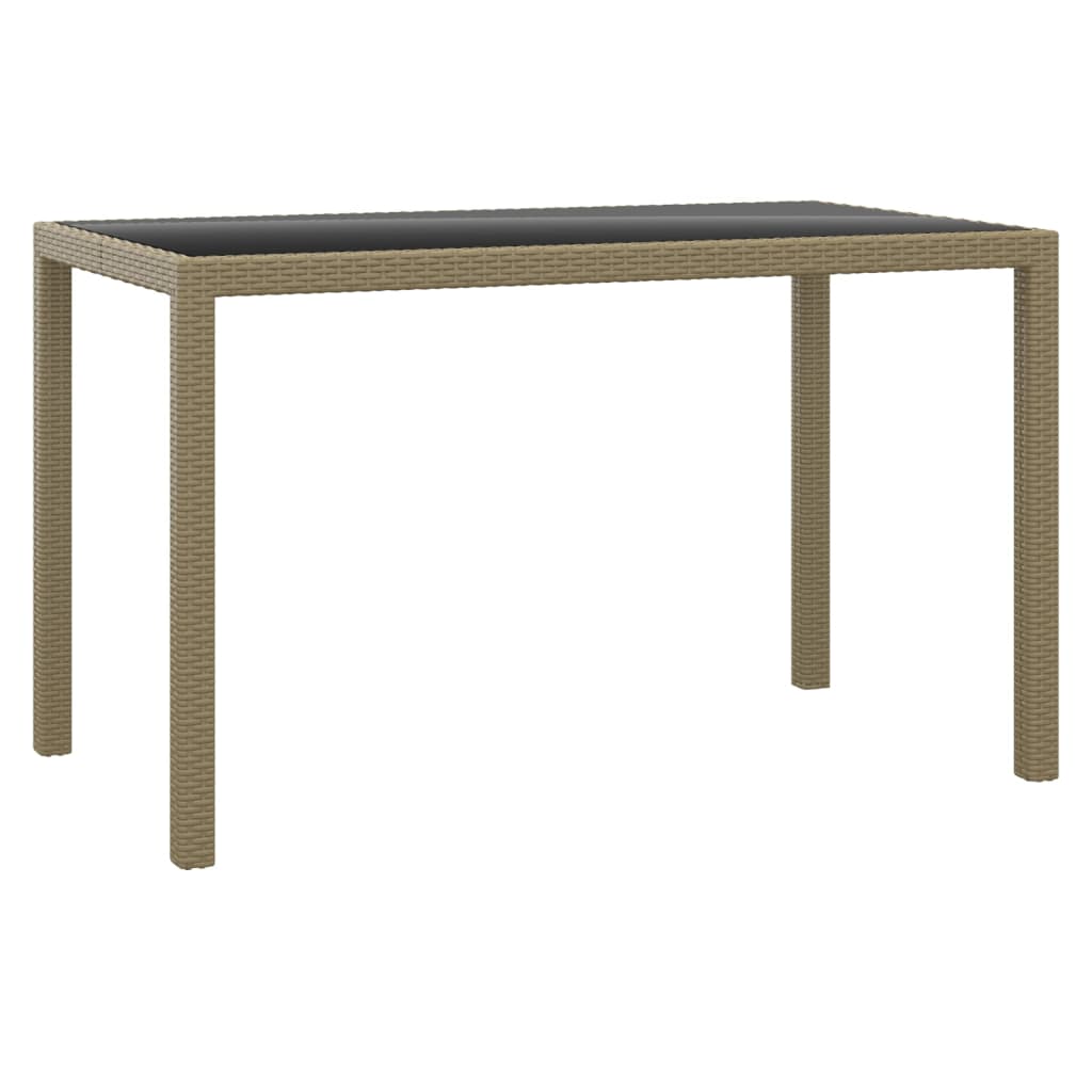 

vidaXL 3-delige Tuinset met kussens poly rattan beige
