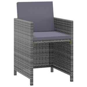 vidaXL 3-dielna z&aacute;hradn&aacute; jed&aacute;lensk&aacute; s&uacute;prava s vank&uacute;&scaron;mi polyratan siv&aacute;