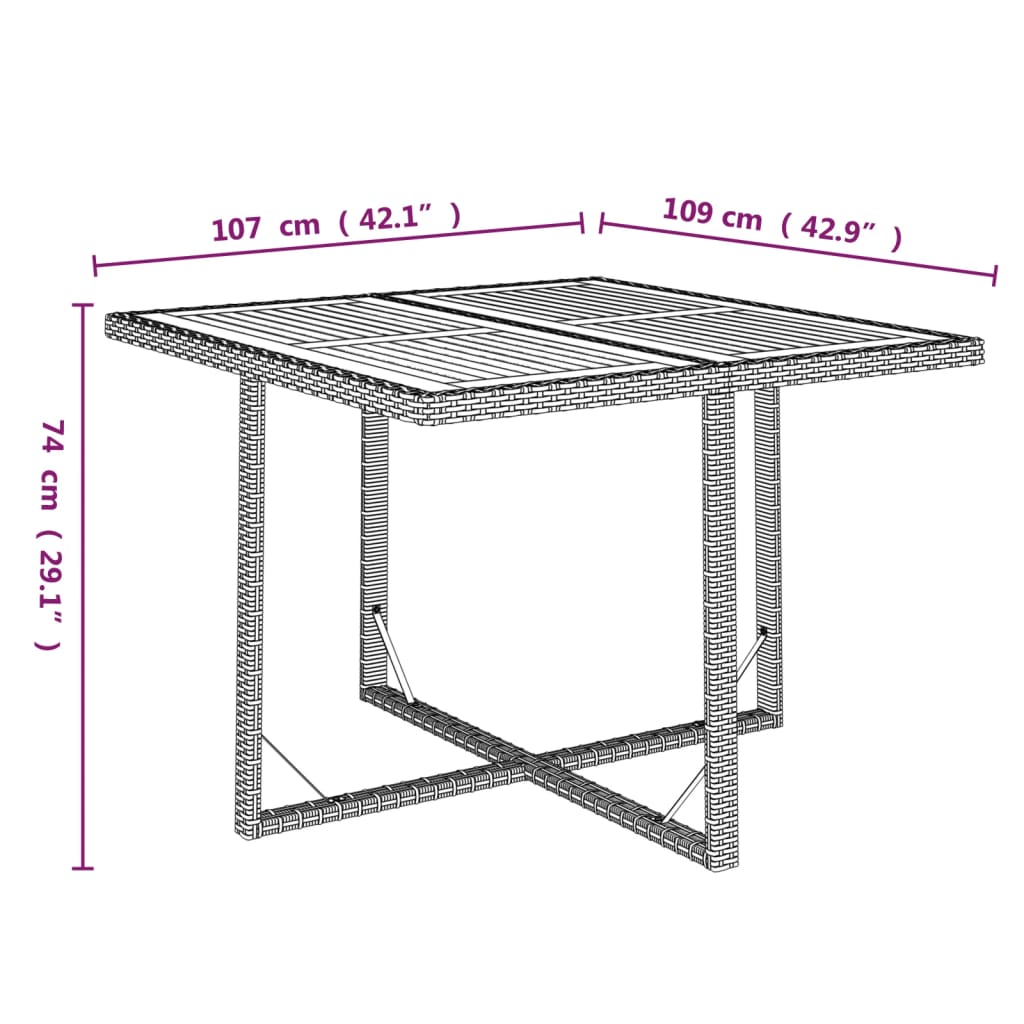 Set mobilier de grădină cu perne, 9 piese, negru, poliratan