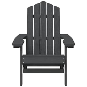 Zahradní křesla Adirondack 2 ks HDPE antracitová - obrázek 4
