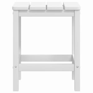 Zahradní křeslo Adirondack se stolkem HDPE bílé - obrázek 6