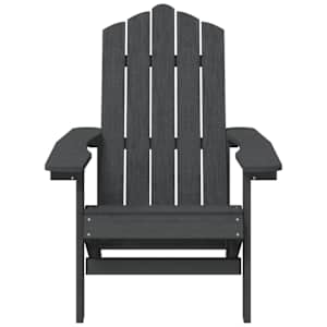 Zahradní křeslo Adirondack se stolkem HDPE antracitové - obrázek 4