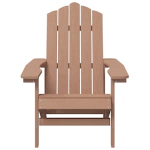 Zahradní křeslo Adirondack se stolkem HDPE hnědé - obrázek 4