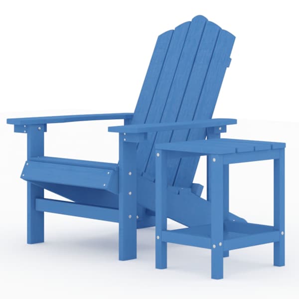 vidaXL aiatool lauaga, HDPE, sinine