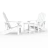 vidaXL aiatoolid lauaga, HDPE, valge