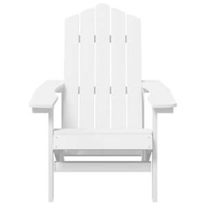 Zahradní křesla Adirondack se stolkem HDPE bílá - obrázek 4
