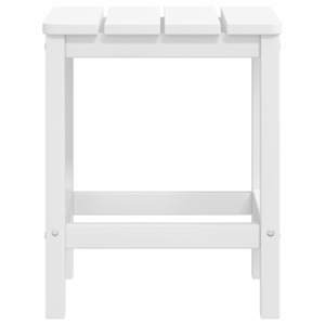 Zahradní křeslo Adirondack s podnožkou a stolkem HDPE bílé - obrázek 6