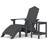 vidaXL aiatool jalapingiga ja lauaga, HDPE, antratsiithall