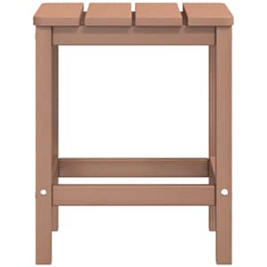 Zahradní křeslo Adirondack s podnožkou a stolkem HDPE hnědé - obrázek 6