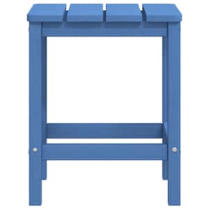 Zahradní křeslo Adirondack + podnožka/stolek HDPE akvamarínové - obrázek 6