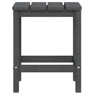 Zahradní křesla Adirondack + podnožka a stolek HDPE antracitová - obrázek 6