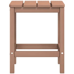 Zahradní křesla Adirondack s podnožkou a stolkem HDPE hnědá - obrázek 6