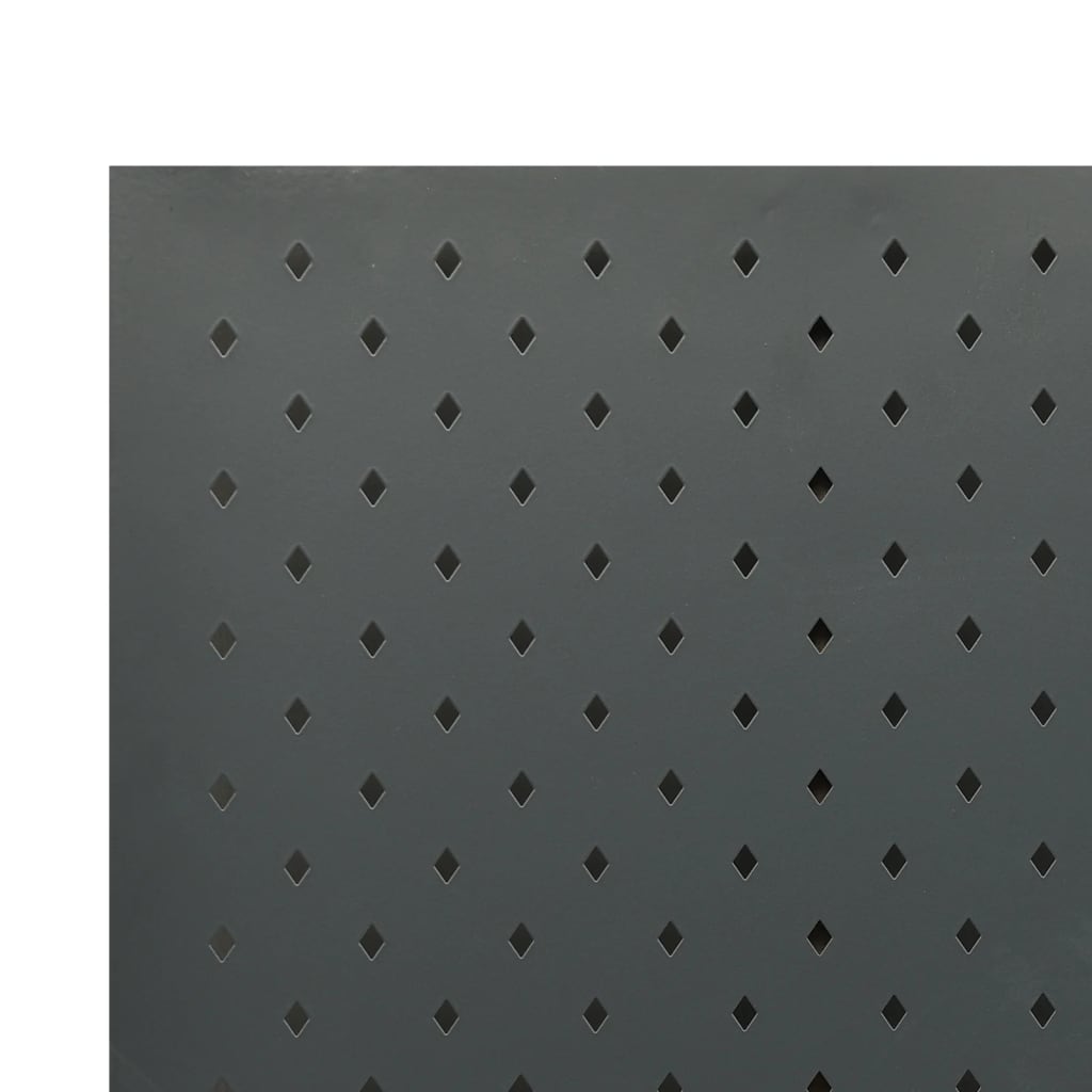 2 db antracitszürke acél 5-paneles térelválasztó 200 x 180 cm 