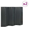 vidaXL 6 paneeliga ruumijagaja 2 tk, antratsiit, 240 x 180 cm, teras