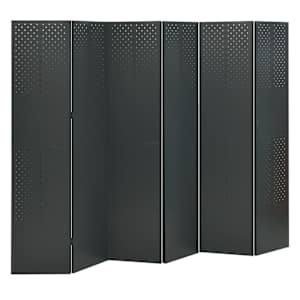 vidaXL Kamerschermen 2 st met 6 panelen 240x180 cm staal antraciet