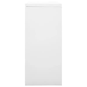 Skříň s posuvnými dveřmi s květináčem šedá 90x40x113 cm ocel - obrázek 13