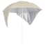  vidaXL homokszínű strandnapernyő oldalfalakkal 215 cm termék 2. képe