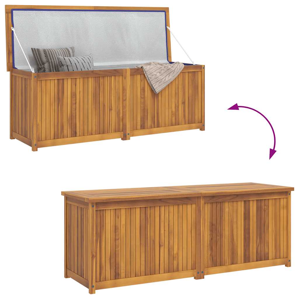 Patio Storage Box Deck Box Garden Outdoor Cabinet Chest Solid Wood Teak vidaXL - Picture 44 of 69